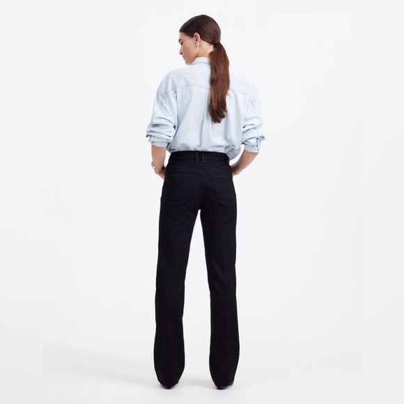 NWT Madewell Alexa Chung Alexa Dream Jean in Outridge Wash size 26 black jeans - Picture 4 of 12